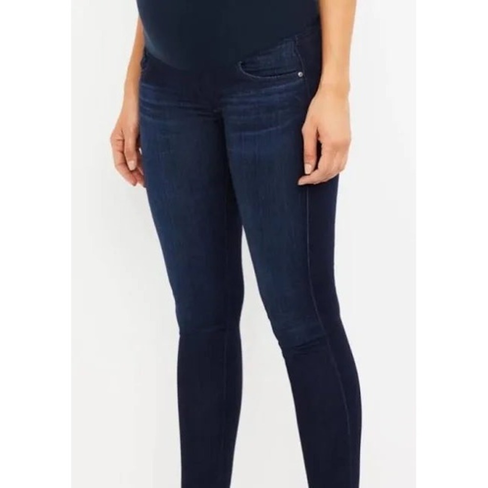 AG Adriano Goldschmied Maternity Skinny Jeans‎ Dark Wash Full Belly Panel 28R